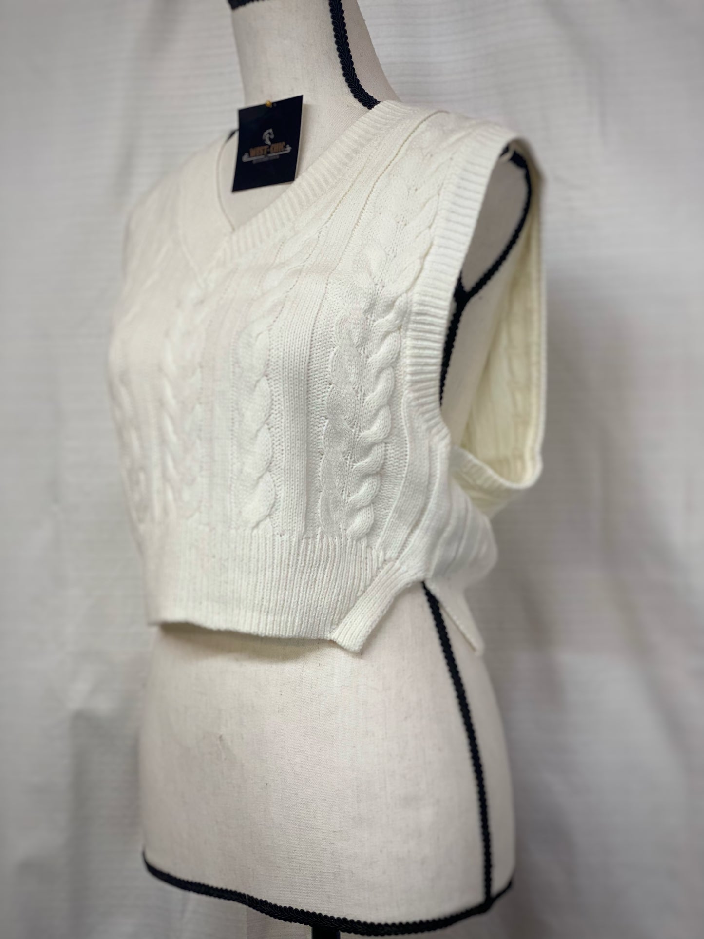 Ivory Sweater Vest