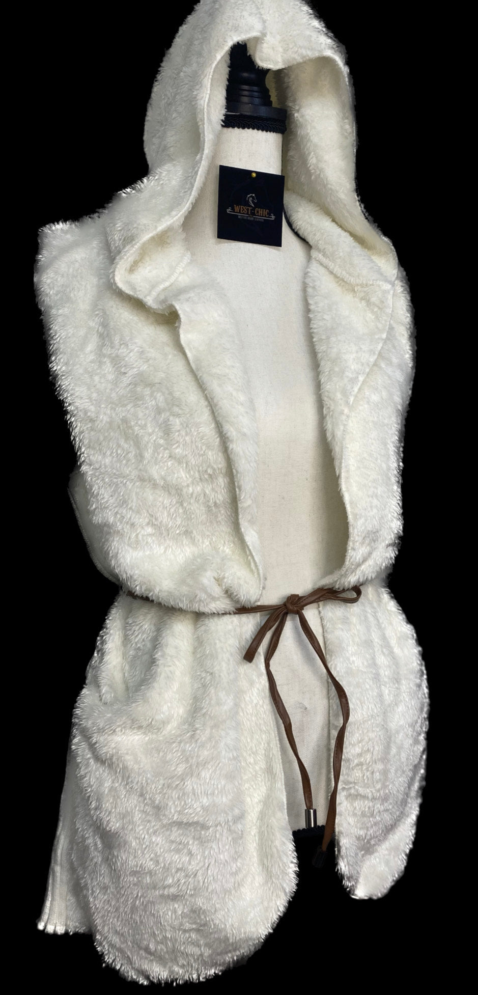 Iris Faux Fur Vest (ivory)